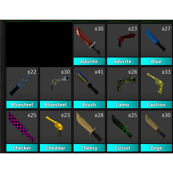 Gear Mm2 10x Uncommon Weapons In Game Items Gameflip - adurite knife roblox