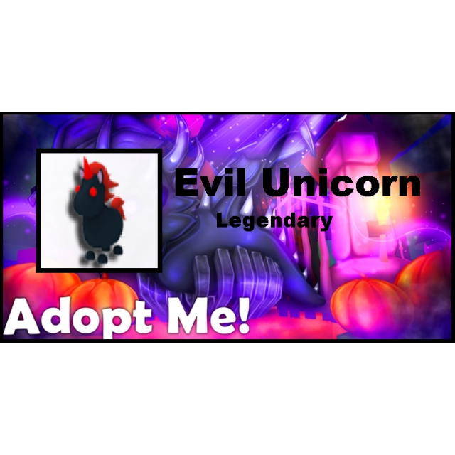 Adopt Me Pets Legendary Evil Unicorn