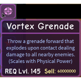 Gear Dq 2x Vortex Grenade In Game Items Gameflip - grenade roblox id