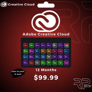 Adobe Creative Cloud 12 Months For $99.99 !!