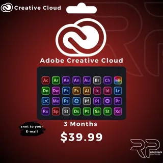 Adobe Creative Cloud  3 Months For  39.99