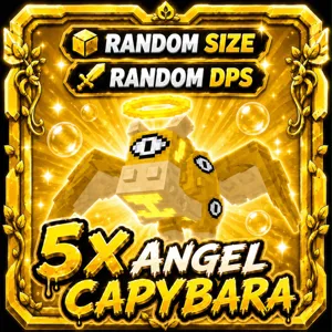 5x Angel Capybara