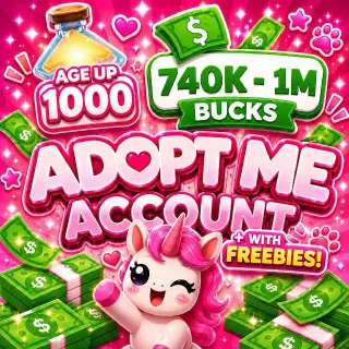 Adopt Me | 740K - 1M Bucks | 1000 Age-Up Potions