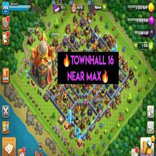 Clash of Clans 👑(COC)💎[ TH16 ] - NEAR MAX🔥[ NAME CHANGE AVL ] [ HEROS SKINS ] || HERO-68-83-43-46-36 || FULL SAFE ACC