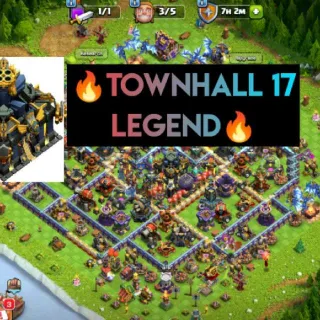 👑(COC)💎[ TH17 ] - SEMI MAX🔥[ MAGIC ITEMS LOAD ] [ HEROS SKINS ] || HERO-53-58-57-47-41 || GOOD BASE DESIGN