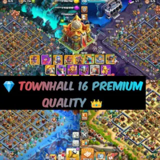 Clash of Clans 👑(COC)💎[TH16] - NEAR MAXED🔥[6x SCENARIOS] [ 15+ HEROS SKINS ] || HERO-77-79-59-63-39 || FULL SAFE ACC