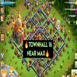 Clash of Clans 👑(COC)💎[ TH16 ] - SEMI MAX🔥[ NAME CHANGE AVL] [ HEROS SKINS ] || HERO-72-92-47-70-30 || FULL SAFE ACC