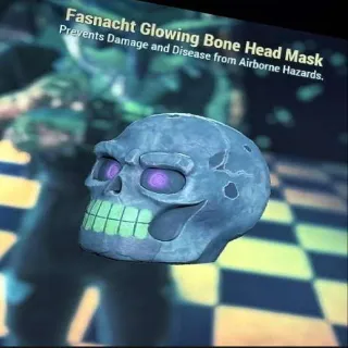 Glowing Bone Head Mask