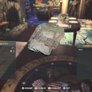 Traveling leather coat