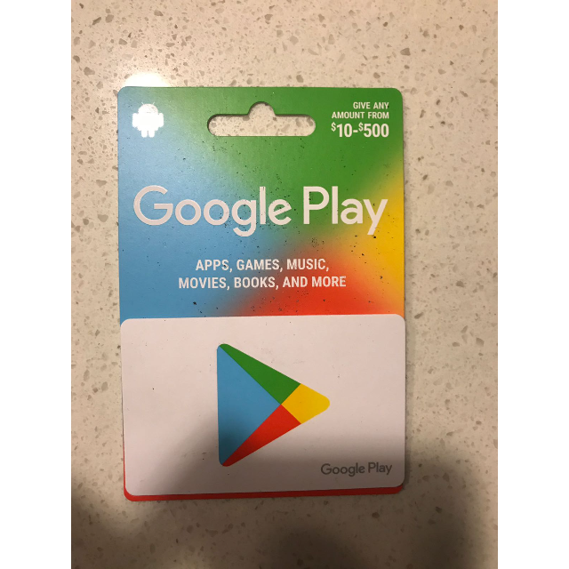  Google Play gift card - give the gift of games, apps