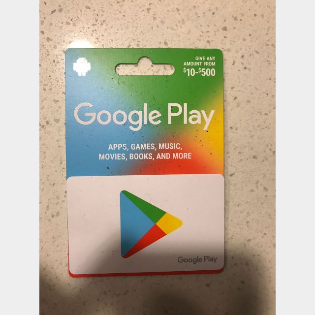 can you use google play cards on windows 10 store