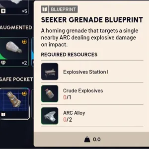 Seeker Grenade Blueprint