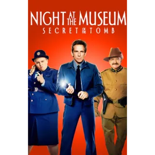 Night at the museum secret of the tomb iTunes digital movie code ports to Vudu, MA, amazon, Gp