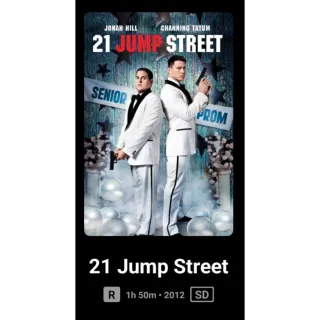 21 Jump Street SD With pts Digital Movie Code Vudu or ma ports.