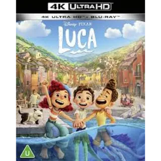 Luca 4k Digital Code Movies Anywhere MA,or Vudu Only No Pts ports To iTunes, Google Play