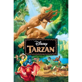 Disney Animated Tarzan 1999 HD Digital Code Google Play Redeem Ports To MA, ports to vudu, iTunes, and Google Play