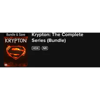 Krypton HD complete tv series 1 &2 redeem on Fandango At Home digital TV series code, wont port