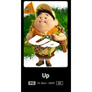 Disney UP 4k Movies Anywhere digital movie code ports to Vudu, MA, amazon, Gp