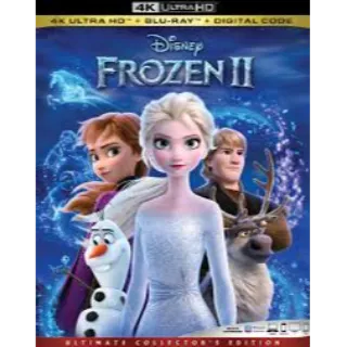 Frozen 2 4k Digital Code Movies Anywhere MA,or Vudu Only No Pts ports To iTunes, Google Play