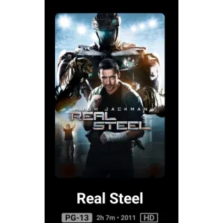 Real steel HD Movies Anywhere digital movie code ports to Vudu, MA, amazon, Gp