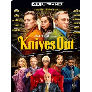 Knives Out 4k Code Vudu or 4k iTunes won't port