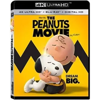 The Peanuts movie 4k iTunes digital Movie code ports to Vudu, MA, amazon, Gp