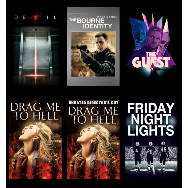 Pick any single universal movie 4k The Guest,4k The Bourne Identity, 4k