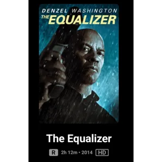 Equalizer 1 Digital movie code HD Code No Points Movies Anywhere MA, or Vudu. Port To ITunes,  Gp