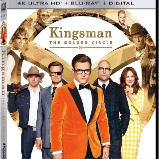Kingsman The Golden Circle 4k iTunes digital movie code ports to Vudu, MA, amazon, Gp