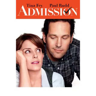 Admission HD iTunes only digital movie code ports to Vudu, MA, amazon, Gp