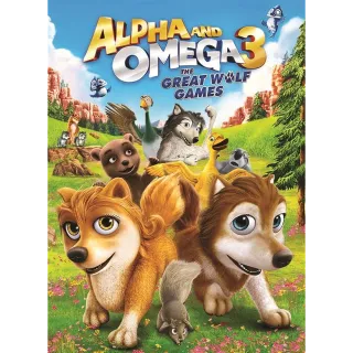 Alpha and omega 3 the great wolf games HD vudu only Digital Movie Code Won't port