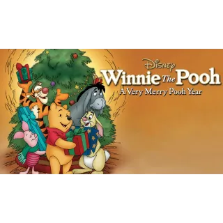 Winnie The Pooh A Very Merry Pooh Year HD Digital Code Google Play Redeem Ports To MA, ports to vudu, iTunes, and Google Play