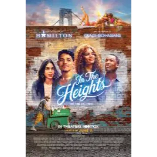 In The Heights 4k Digital Code Movies Anywhere MA Or Vudu. Ports To ITunes, Google Play And Amazon.