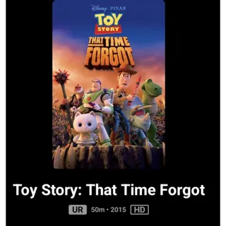 Toy story time forgot HD Digital Code Movies Anywhere MA Or  vudu ,ports To  iTunes, Google Play and Amazon.