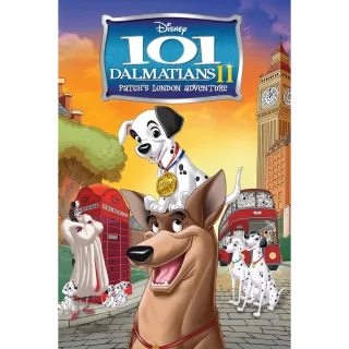 101 Dalmations 2 patches london adventure digital movie code HD Google Play/GP ports to iTunes and Vudu