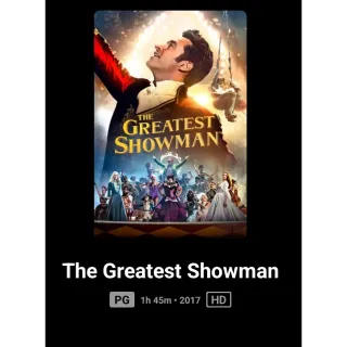 The Greatest Showman HD Code Movies Anywhere MA Or Vudu, ports to vudu, iTunes, Google Play and Amazon.