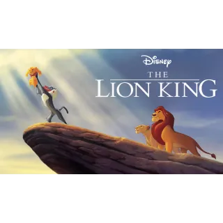 The Lion King Animated digital movie code HD Google Play Redeem Ports To MA, ports to vudu, iTunes, and Google Play
