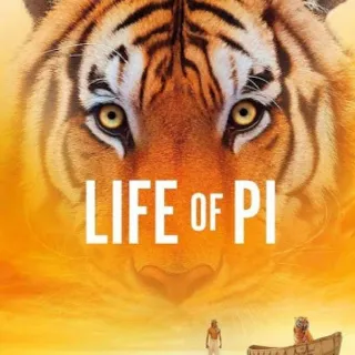 Life Of Pi 4k iTunes only digital movie code ports to Vudu, MA, amazon, Gp