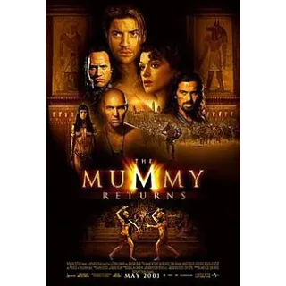 The mummy returns Brandon Frasier HD Digital Movie Code Vudu or Movies Anywhere MA only.