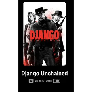 Django Unchained HD Digital Code Movies Anywhere MA Or  vudu ,ports To  iTunes, Google Play and Amazon.