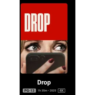 Drop 4k Movies Anywhere or Fandango at home digital movie code ports to Vudu, MA, amazon, Gp