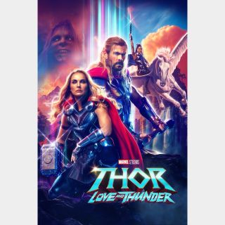 Thor Love and Thunder HD Digital Code Google Play Redeem Ports To MA, ports to vudu, iTunes, and Google Play