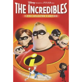 The Incredibles Digital Movie HD Code Google Play redeem GP ports to vudu and iTunes