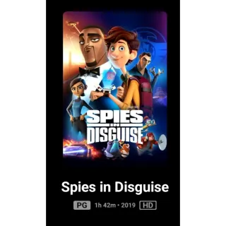 Spies In Disguise Digital movie code HD Code Redeems Movies Anywhere MA, or Vudu. Port To GP, ITunes,.and Amazon