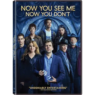 4k Now you see me now you dont Digital movie code 4k Code fandango at home or itunes wont port