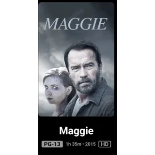 Maggie HD Digital Code Movies Anywhere MA Or  vudu ,ports To  iTunes, Google Play and Amazon.