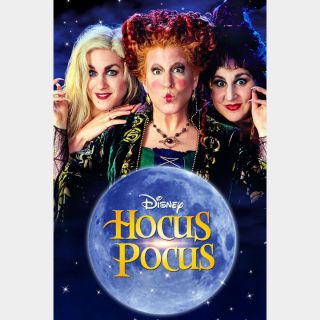 Hocus pocus Digital HD Google Play code ports to vudu and iTunes