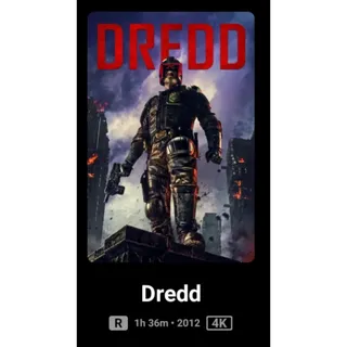 Dredd 2012 4k Digital Code Movies Anywhere MA, or Vudu ports To, itunes, Google Play