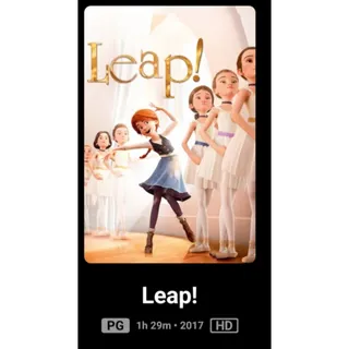 Leap HD Digital Code Movies Anywhere MA, iTunes or Vudu ports To, Google Play