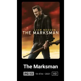 The Marksman movie code HD Code Redeems Movies Anywhere MA, or Vudu. Port To GP, ITunes,.and Amazon